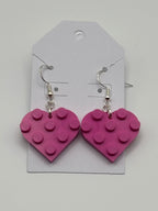 Heart shaped dangling earrings