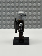 The Mandalorian / Din Djarin / 'Mando' - Silver Beskar Armor, Jet Pack, Helmet with Top Lines - sw1258