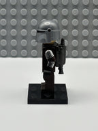 The Mandalorian / Din Djarin / 'Mando' - Silver Beskar Armor, Jet Pack, Helmet with Top Lines - sw1258