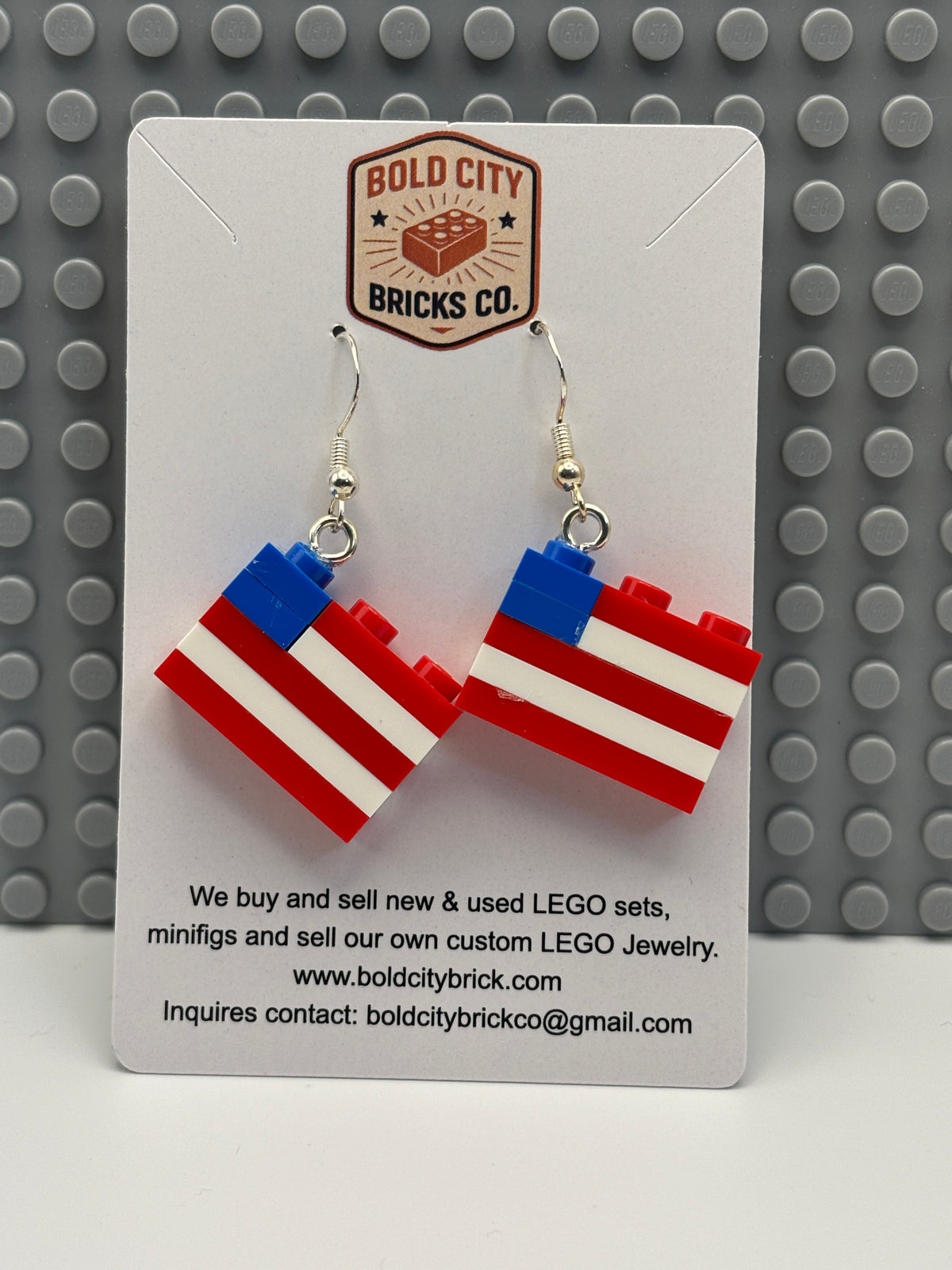 US Flag Earrings