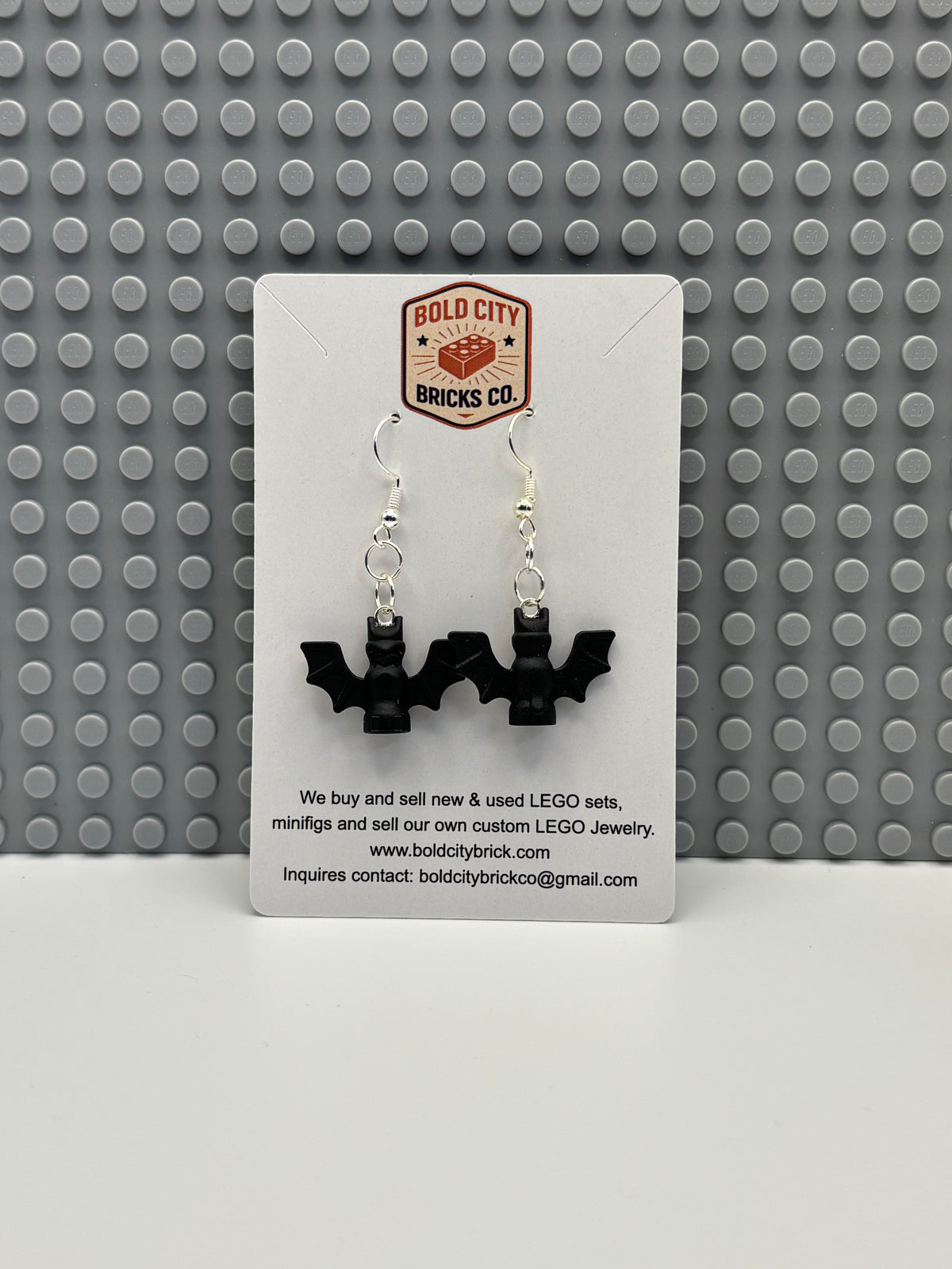 LEGO Bat Dangle Earrings - Jwl2004